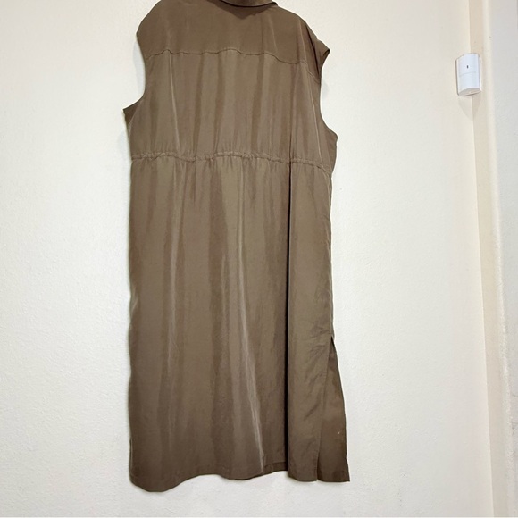 Old Navy Green Waist-Defined Utility Midi Shirt Dress 3X - Picture 7 of 8